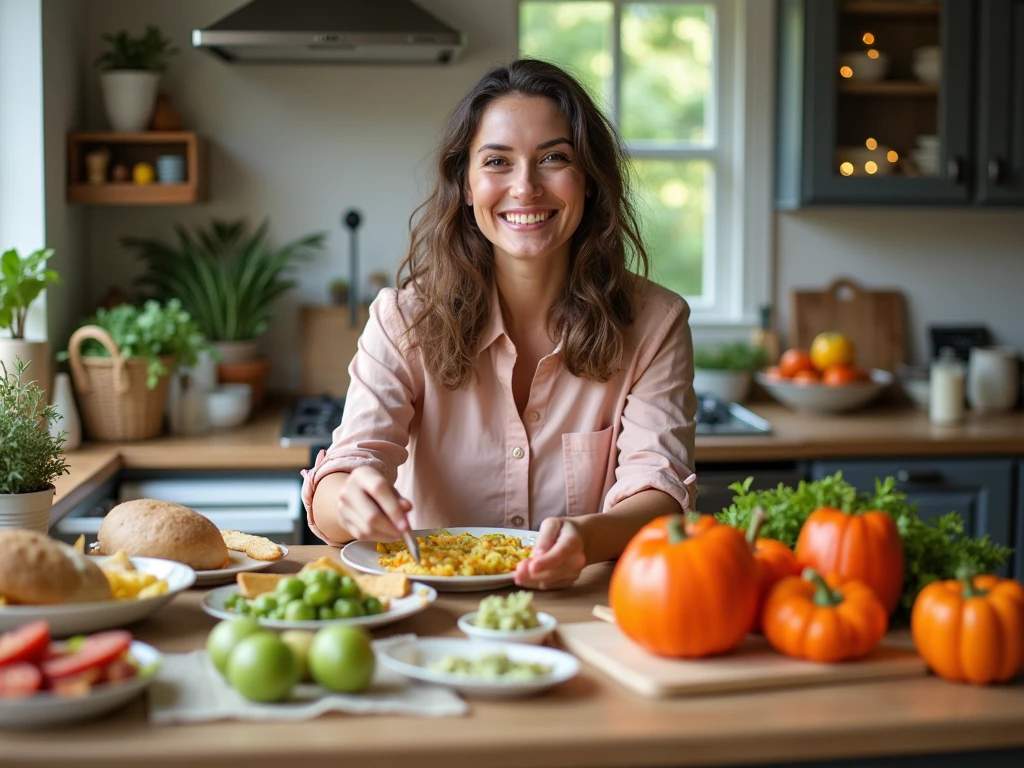 Soft abstract organic shapes in rose and taupe