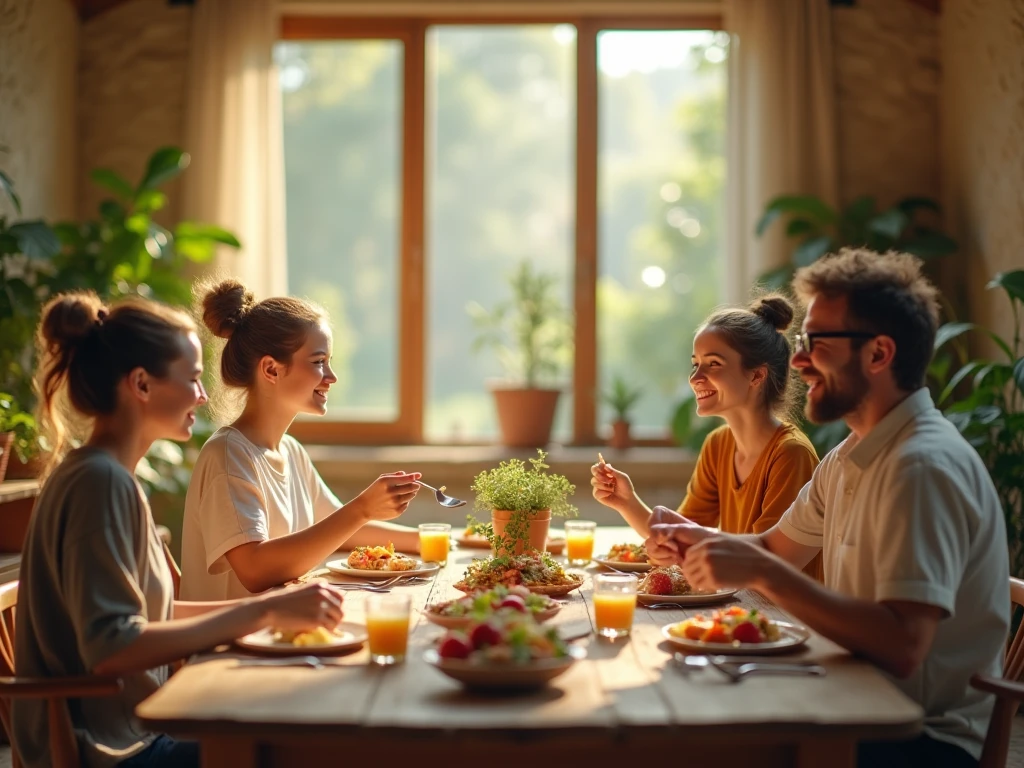 Abstract calm circles suggesting listening and space